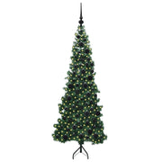 Vidaxl hoek kunstkerstboom met 300 led groen 180 cm pvc en metaal - afbeelding 3