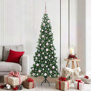 Vidaxl hoek kunstkerstboom groen 180 cm pvc en metaal - afbeelding 1
