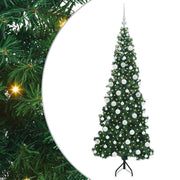 Vidaxl hoek kunstkerstboom met 300 led groen 180 cm pvc en metaal - afbeelding 2