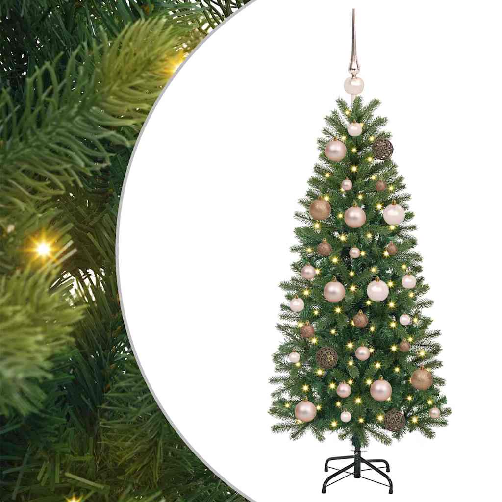 Vidaxl kunstkerstboom met 150 led met standaard groen 120 cm pe en pvc