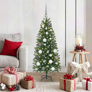 Vidaxl kunstkerstboom met 150 led met standaard groen 120 cm pe en pvc - afbeelding 1