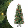 Vidaxl kunstkerstboom met 150 led met standaard groen 120 cm pe en pvc