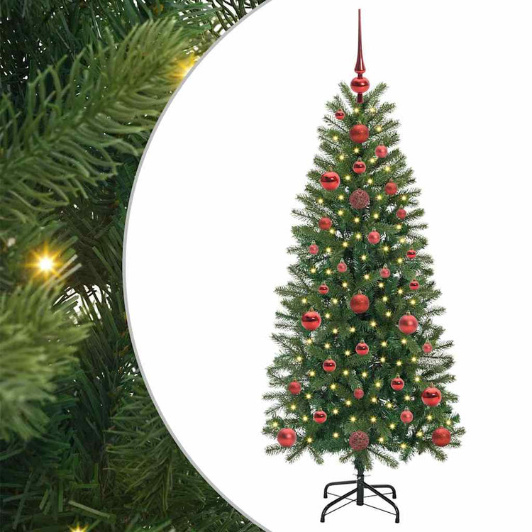 Vidaxl kunstkerstboom groen 120 cm pe en pvc