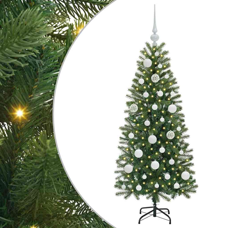 Vidaxl kunstkerstboom groen 120 cm pe en pvc