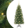Vidaxl kunstkerstboom met 150 led met standaard groen 120 cm pe en pvc