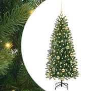 Vidaxl kunstkerstboom groen 120 cm pe en pvc - afbeelding 2