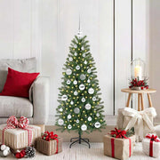 Vidaxl kunstkerstboom groen 120 cm pe en pvc - afbeelding 1