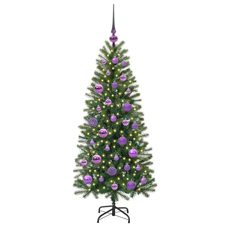 Vidaxl kunstkerstboom groen 120 cm pe en pvc