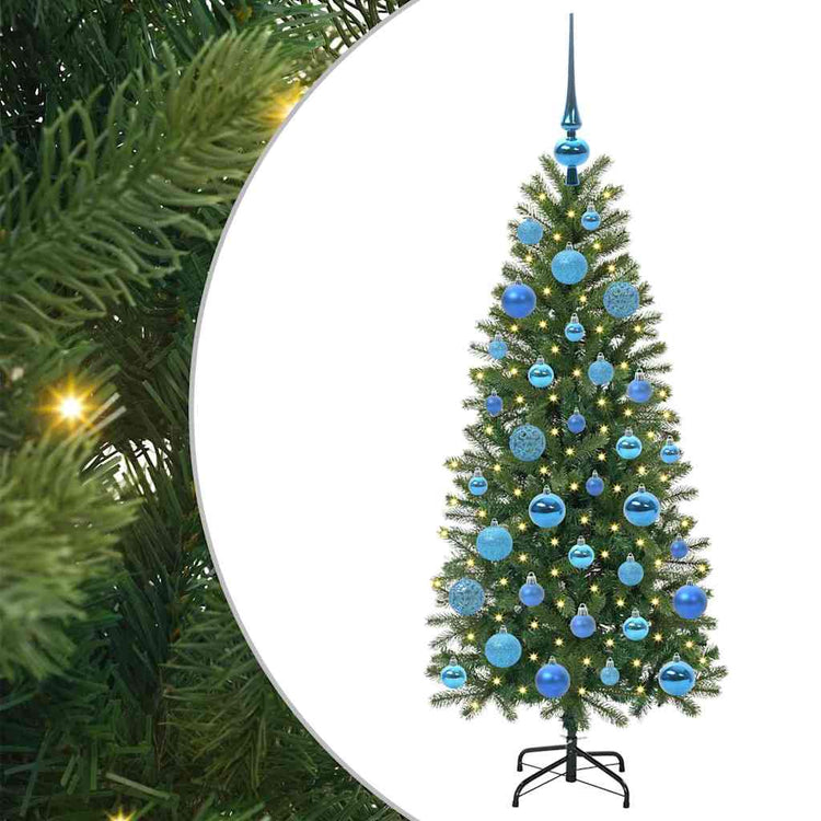 Vidaxl kunstkerstboom groen 120 cm pe en pvc