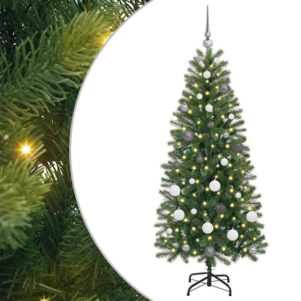 Vidaxl kunstkerstboom met 150 led met standaard groen 150 cm pe en pvc