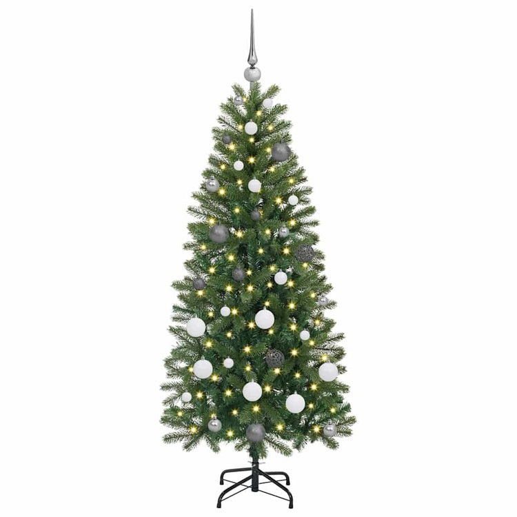 Vidaxl kunstkerstboom met 150 led met standaard groen 150 cm pe en pvc
