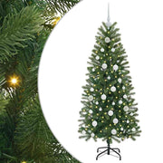 Vidaxl kunstkerstboom groen 150 cm pe en pvc - afbeelding 2