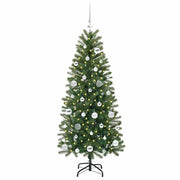 Vidaxl kunstkerstboom groen 150 cm pe en pvc - afbeelding 3