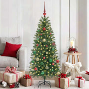 Vidaxl kunstkerstboom groen 150 cm pe en pvc - afbeelding 1