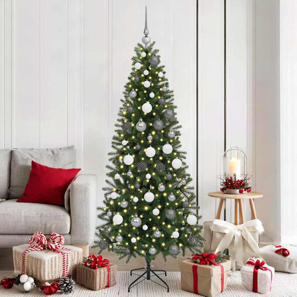 Vidaxl kunstkerstboom groen 180 cm pe en pvc