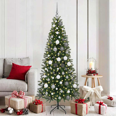 Vidaxl kunstkerstboom groen 180 cm pe en pvc