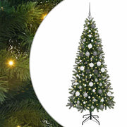 Vidaxl kunstkerstboom groen 180 cm pe en pvc - afbeelding 2