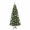 Vidaxl kunstkerstboom met 300 led met standaard groen 180 cm pe en pvc