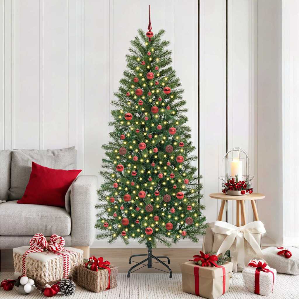 Vidaxl kunstkerstboom groen 180 cm pe en pvc