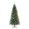 Vidaxl kunstkerstboom met 300 led met standaard groen 180 cm pe en pvc