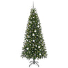 Vidaxl kunstkerstboom met 300 led met standaard groen 210 cm pe en pvc