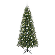 Vidaxl kunstkerstboom groen 210 cm pe en pvc - afbeelding 3
