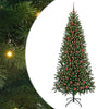 Vidaxl kunstkerstboom met 300 led met standaard groen 210 cm pe en pvc