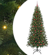 Vidaxl kunstkerstboom groen 210 cm pe en pvc - afbeelding 2