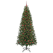 Vidaxl kunstkerstboom groen 210 cm pe en pvc - afbeelding 3