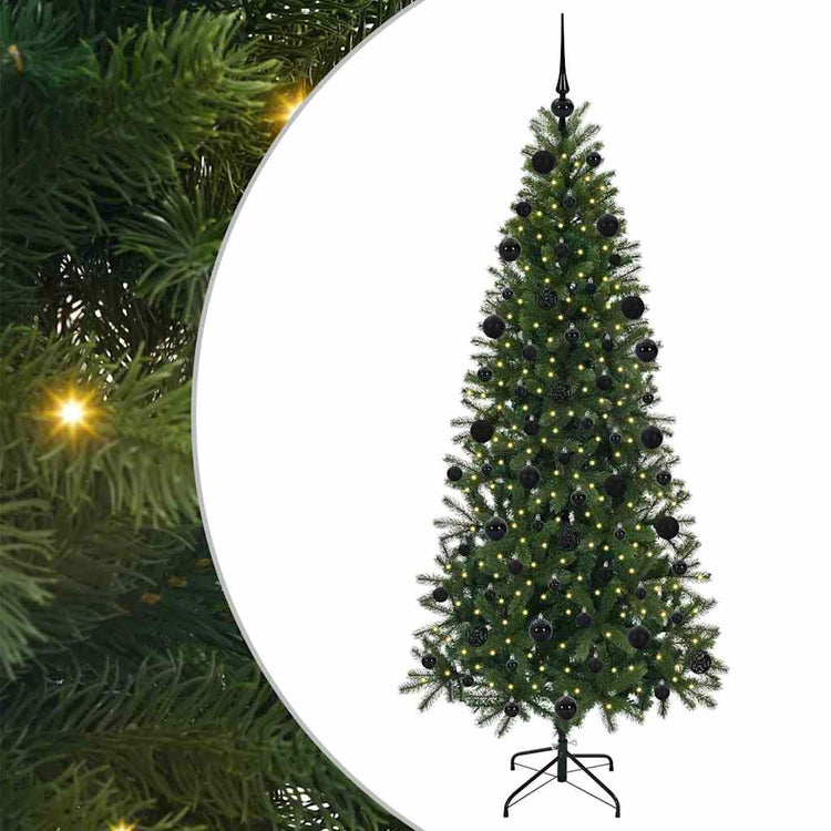 Vidaxl kunstkerstboom groen 210 cm pe en pvc