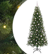 Vidaxl kunstkerstboom groen 210 cm pe en pvc - afbeelding 2