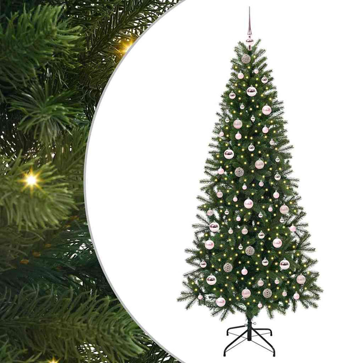 Vidaxl kunstkerstboom groen 210 cm pe en pvc