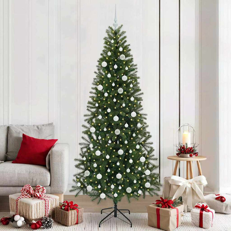 Vidaxl kunstkerstboom groen 210 cm pe en pvc