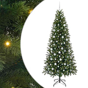 Vidaxl kunstkerstboom groen 210 cm pe en pvc - afbeelding 2