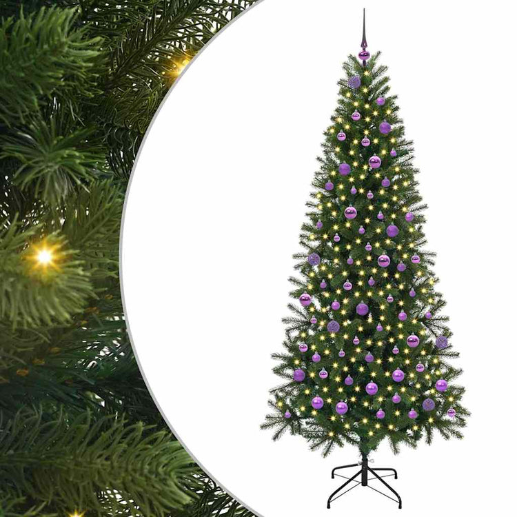 Vidaxl kunstkerstboom groen 210 cm pe en pvc