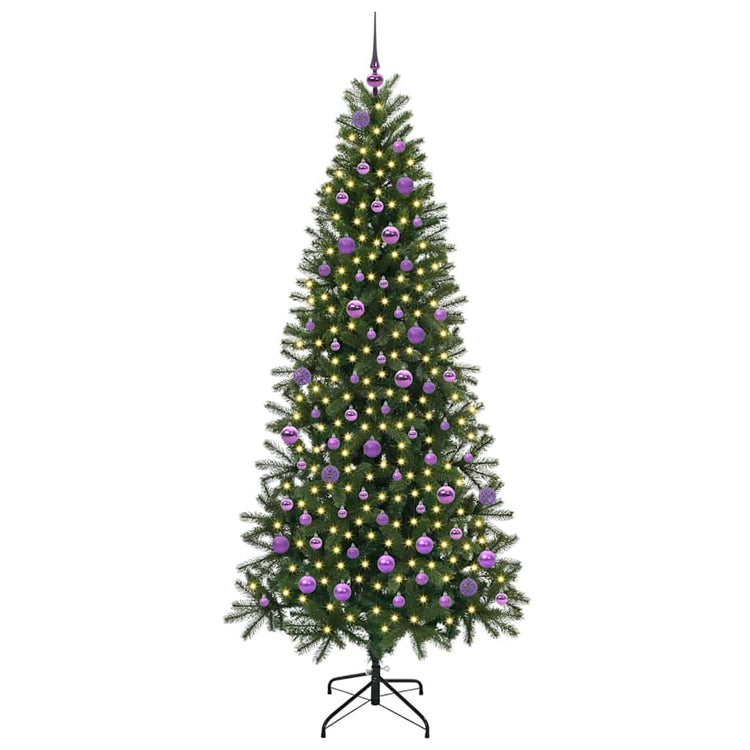 Vidaxl kunstkerstboom groen 210 cm pe en pvc