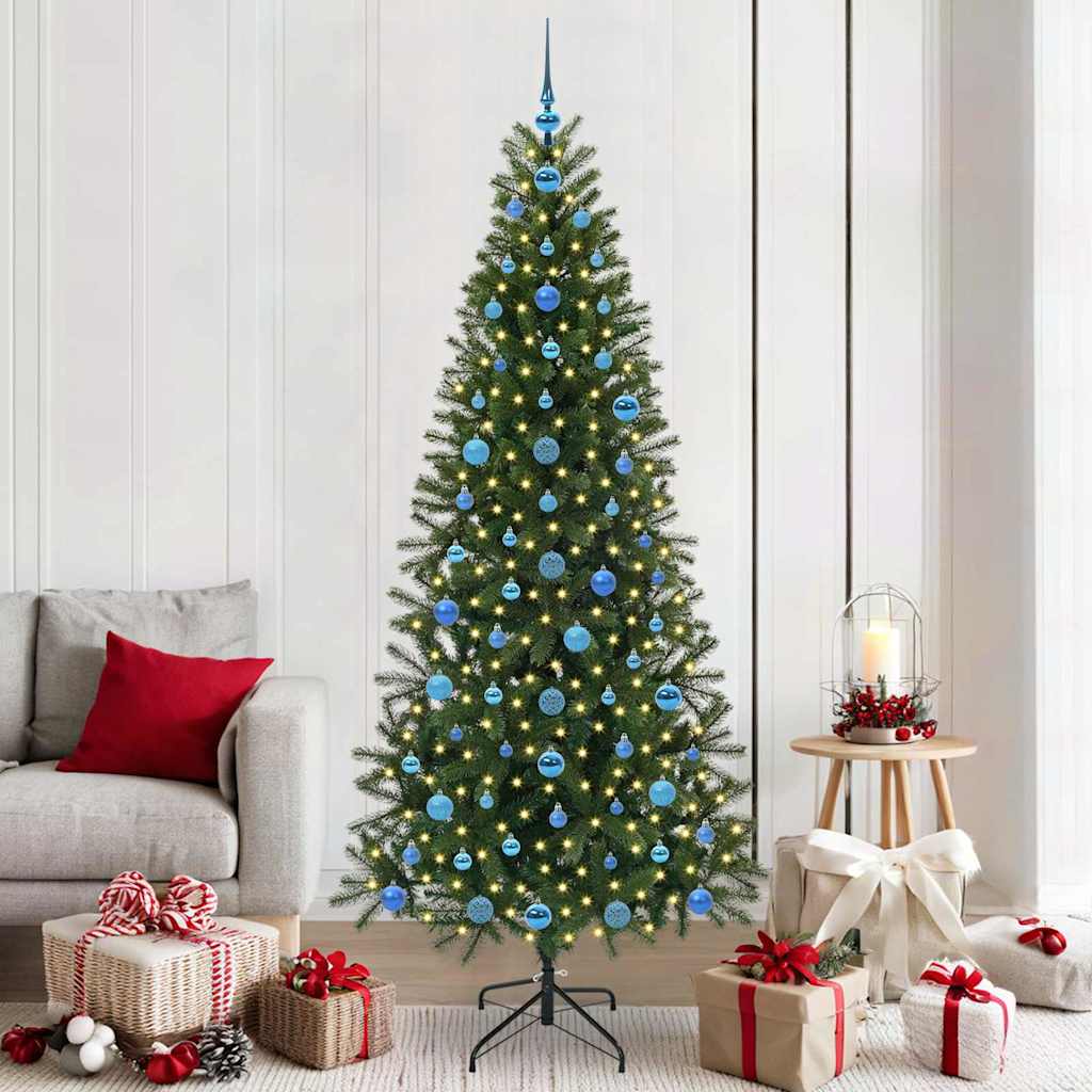 Vidaxl kunstkerstboom groen 210 cm pe en pvc