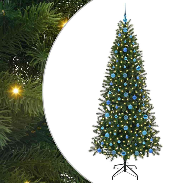 Vidaxl kunstkerstboom groen 210 cm pe en pvc