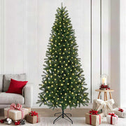 Vidaxl kunstkerstboom groen 240 cm pe en pvc - afbeelding 1