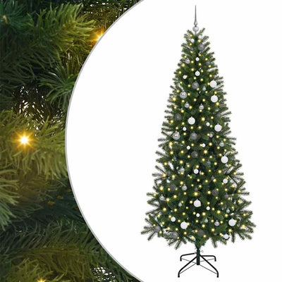 Vidaxl kunstkerstboom groen 240 cm pe en pvc