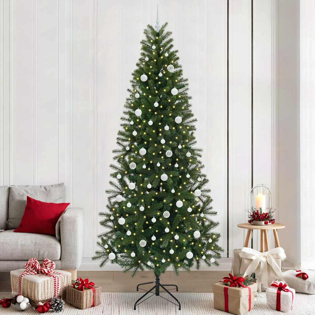 Vidaxl kunstkerstboom groen 240 cm pe en pvc