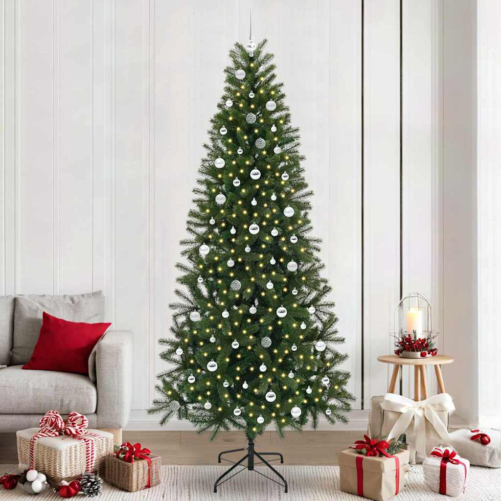 Vidaxl kunstkerstboom groen 240 cm pe en pvc