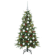 Vidaxl kunstmatige inklapbare kerstboom groen 120 cm pe en pvc - afbeelding 3