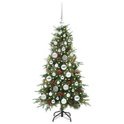 Vidaxl kunstmatige inklapbare kerstboom groen 120 cm pe en pvc - afbeelding 3