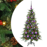 Vidaxl kunstmatige inklapbare kerstboom groen 120 cm pe en pvc - afbeelding 2