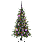 Vidaxl kunstmatige inklapbare kerstboom groen 120 cm pe en pvc - afbeelding 3