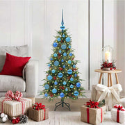 Vidaxl kunstmatige inklapbare kerstboom groen 120 cm pe en pvc - afbeelding 1