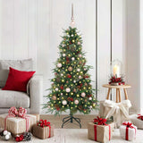 Vidaxl kunstmatige inklapbare kerstboom groen 150 cm pe en pvc - afbeelding 1