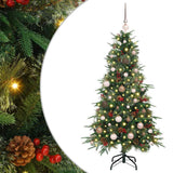 Vidaxl kunstmatige inklapbare kerstboom groen 150 cm pe en pvc - afbeelding 2