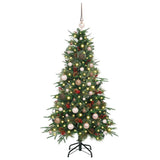 Vidaxl kunstmatige inklapbare kerstboom groen 150 cm pe en pvc - afbeelding 3